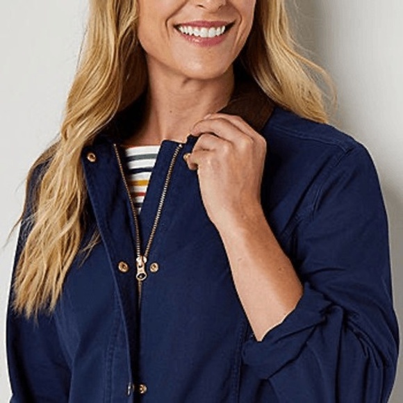 St.‎ John's Bay Lightweight Field Jacket American Blue L - Picture 10 of 10